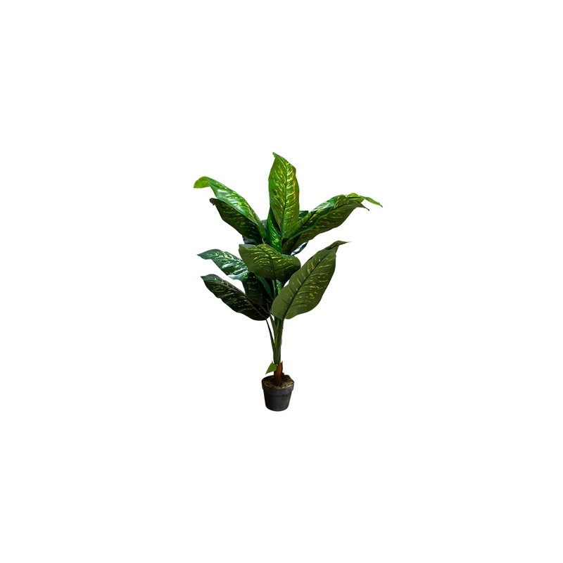 PLANTA ARTIFICIAL DECORATIVA DIEFFENBACHIA  (1.20mts) | www.outdoor.mchomes.mx