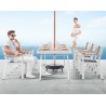 Set comedor YORK para jardín con 8 sillas | MCHomes