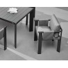 SILLA DE COMEDOR LIGO PARA JARDÍN COLOR NEGRO | www.outdoor.mchomes.mx