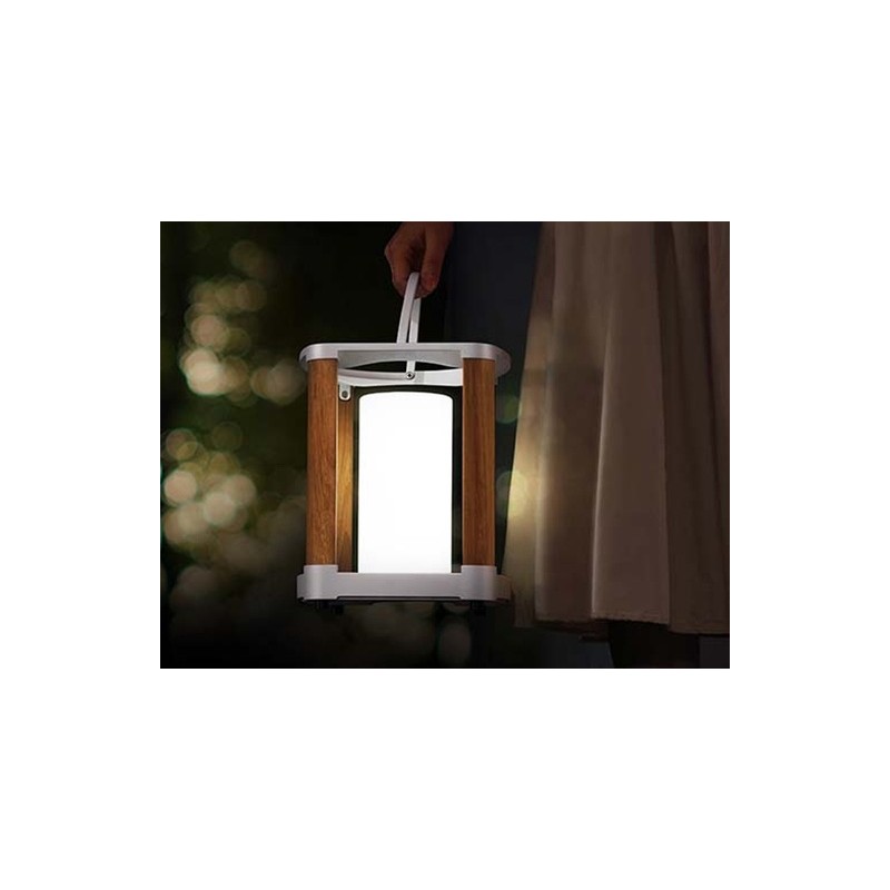Lámpara Solar AURORA de Interior/Exterior Blanca | MCHomes