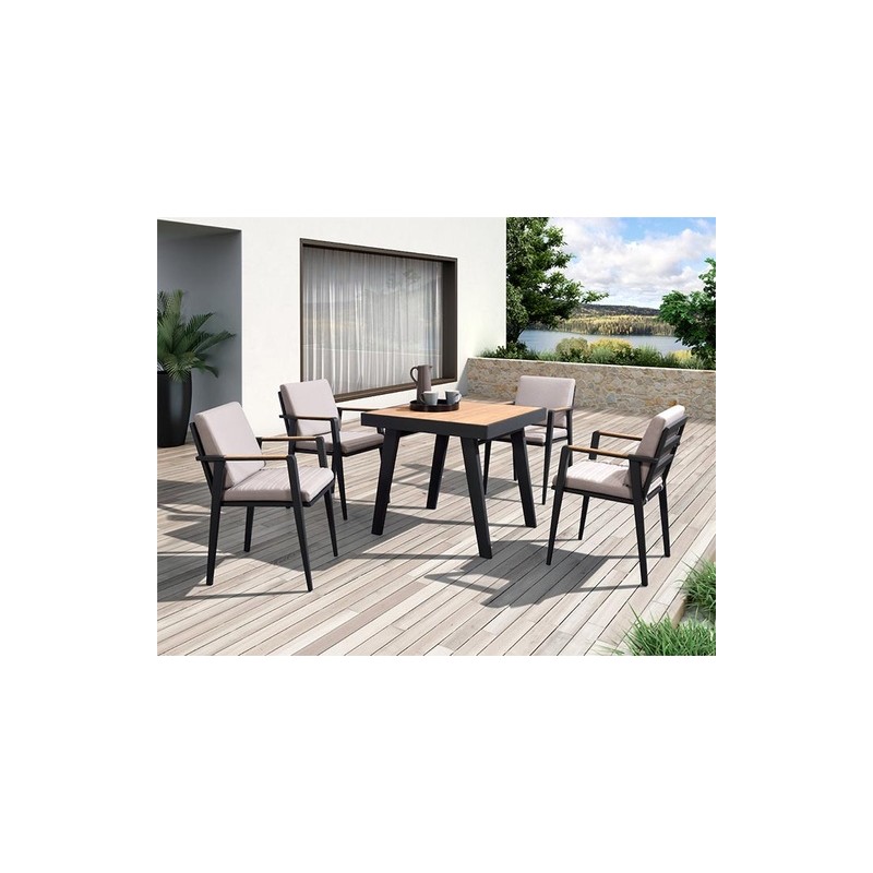 Set mesa Emoti para jardín con 4 sillas | MCHomes ¡Decorando tu vida!