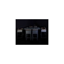 Mesa de bar Airport para jardín con 6 sillas | MCHomes