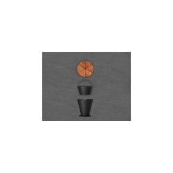 Hielera ICOO negro con tapa de madera Teca | MCHomes