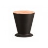 Hielera ICOO negro con tapa de madera Teca | MCHomes